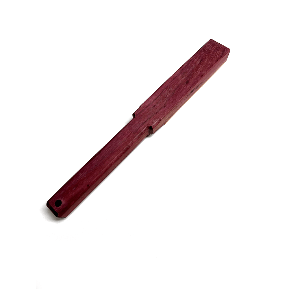 Anson Purple Heart Wood Paddle With Leather Face 5.5 oz - Image 2