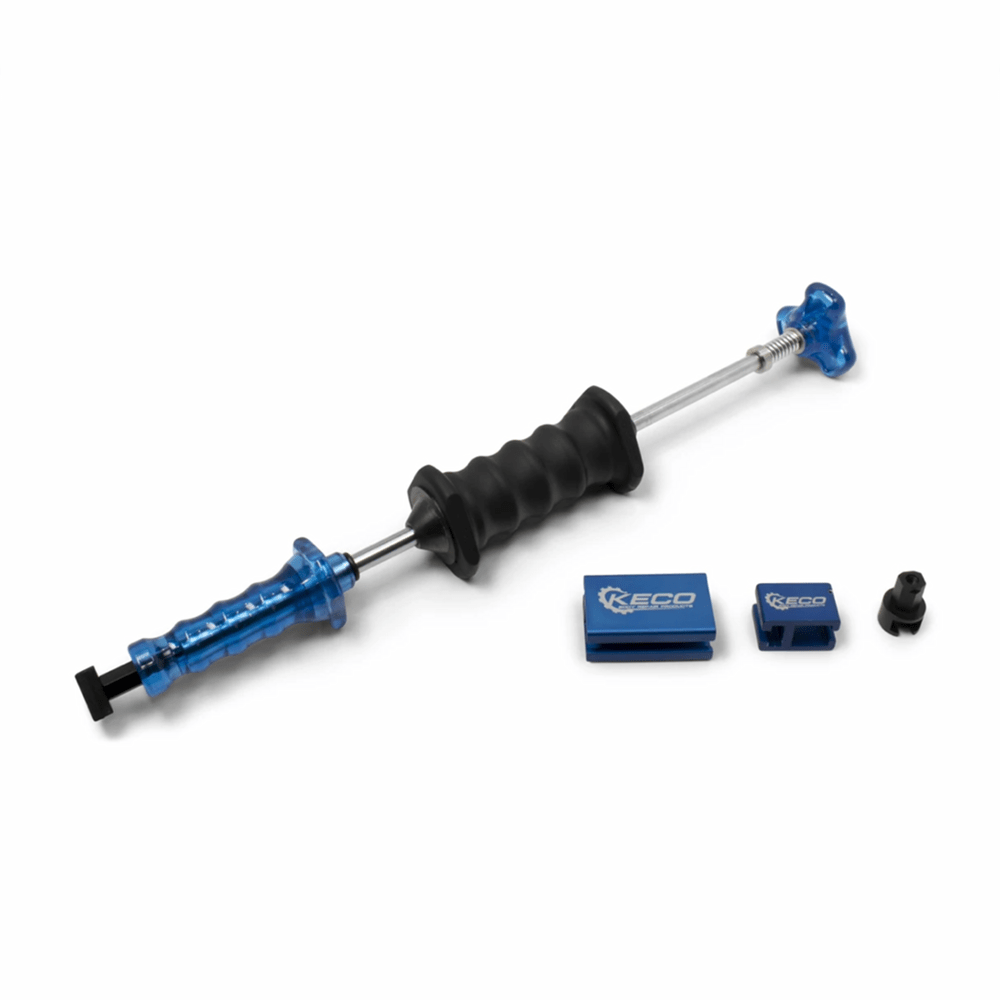 KECO 2.5 POUND BLACK STEEL SLIDE HAMMER WITH 2 ADAPTERS