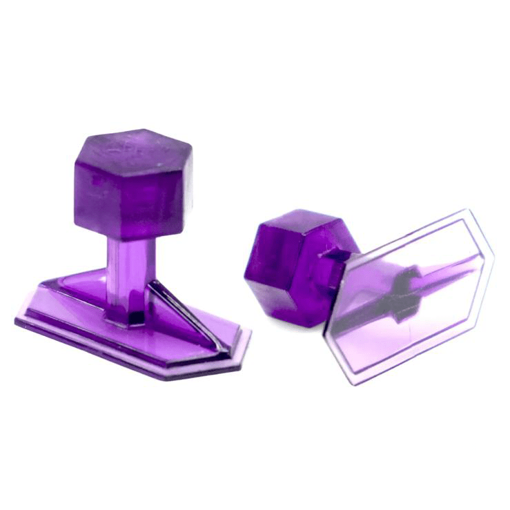 Keco Crease Reaper Dead Center 15mm x 30mm Purple Hex Tabs 5 Pack