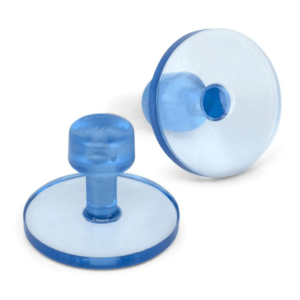 Keco Black Ice 30mm /1,2" Smooth Round Glue Tabs 5 Pack