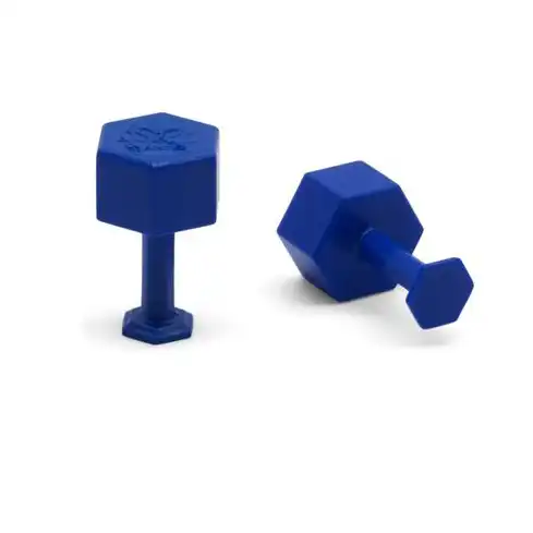 Keco Dent Reaper Dead Center 8mm Blue Hex Tabs ( 10 Tabs)
