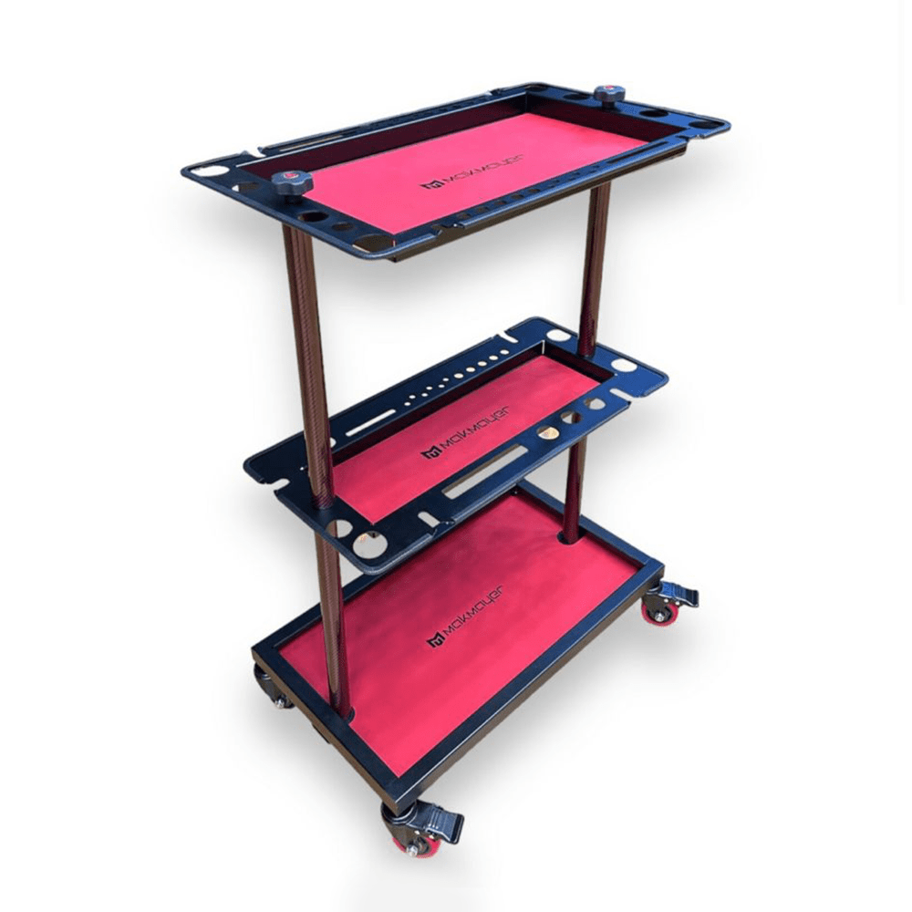Makmayer Tool Cart Carbon Red