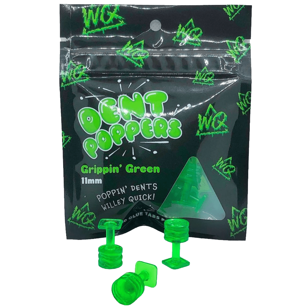 Willey Quick Grippin Green 11mm Dent Poppers Glue Tab