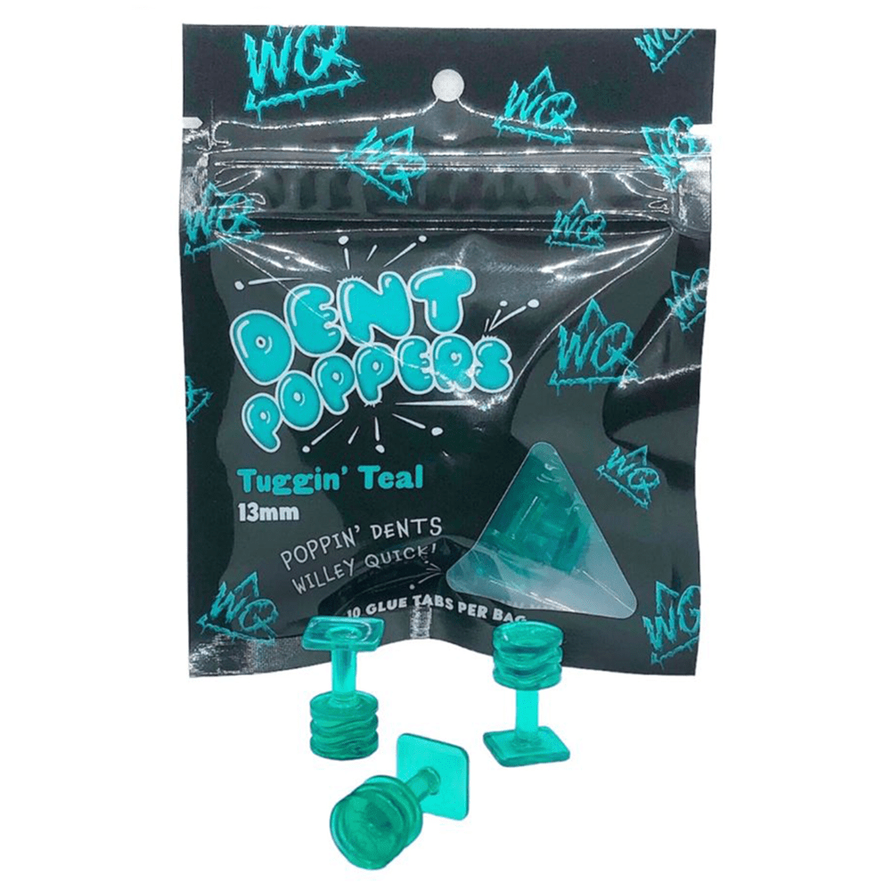 Willey Quick Tuggin Teal 13mm Dent Poppers Glue Tab